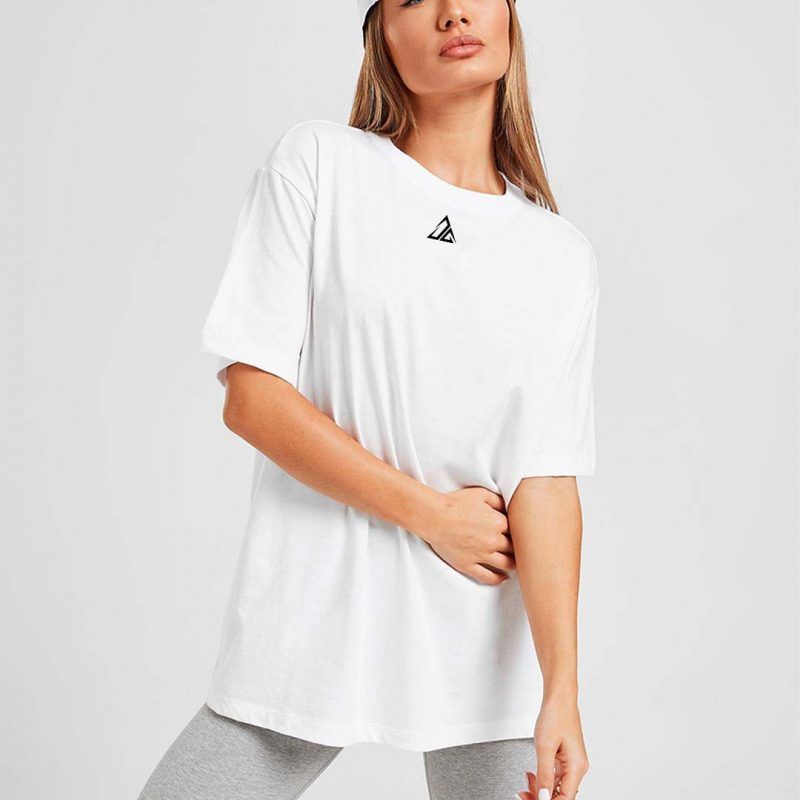 CAMISETA MUJER BLANCA OVERSIZE TH - Imagen 2