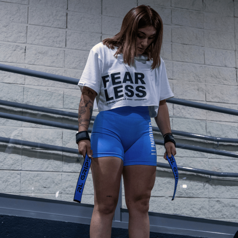 SHORT BIKER AZUL- FEARLESS - Imagen 3