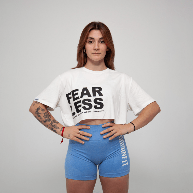 CROP TOP BLANCO - FEARLESS